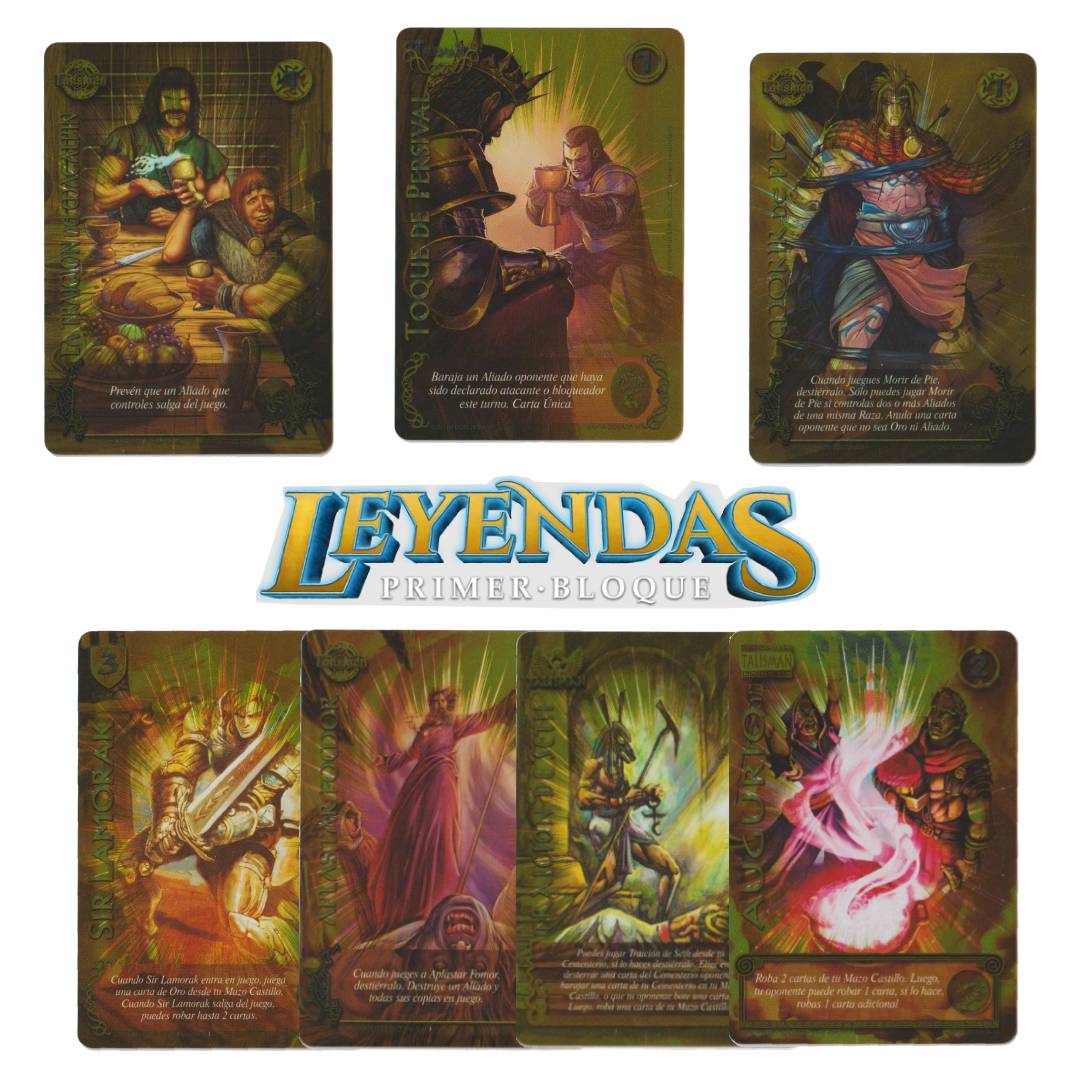 Set De 7 Cartas Doradas Mitos Y Leyendas Progaming Cl