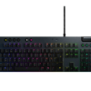 Teclado Gamer Logitech G815 inglés US negro con luz RGB