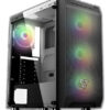 Gabinete Gamer Fantech Aero Cg80 Negro 4 Fan Rgb Incluidos