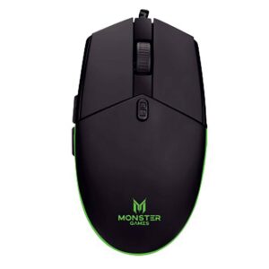 Mouse Gamer Monster Tide RGB 5 Botones 3200 DPI USB