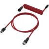 Cable HyperX en espiral USB-C Rojo