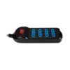 Extension 4 Entradas 3 Metros Negro con Interruptor XT-30