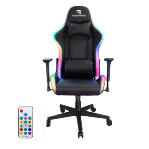 Silla Gamer Respawn 700 Pro Negra RGB + Control Remoto