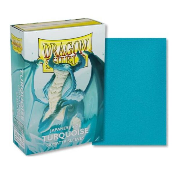 Protectores Dragon Shield 60 - Japanese Size Turquoise Matte