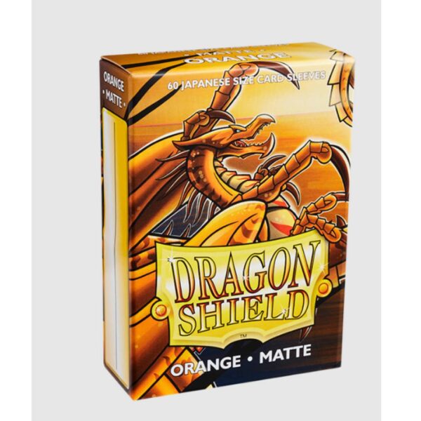 Protectores Dragon Shield 60 - Japanese Size Orange Matte