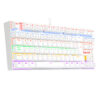 Pack Redragon Teclado Kumara RB Blanco + Mouse Cobra White