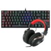Pack Redragon Teclado Kumara RGB Negro + Audifono Icon