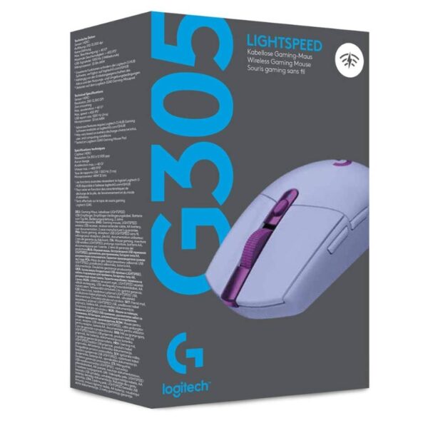 Mouse Gamer Inalámbrico Logitech Lightspeed G305 Lilac