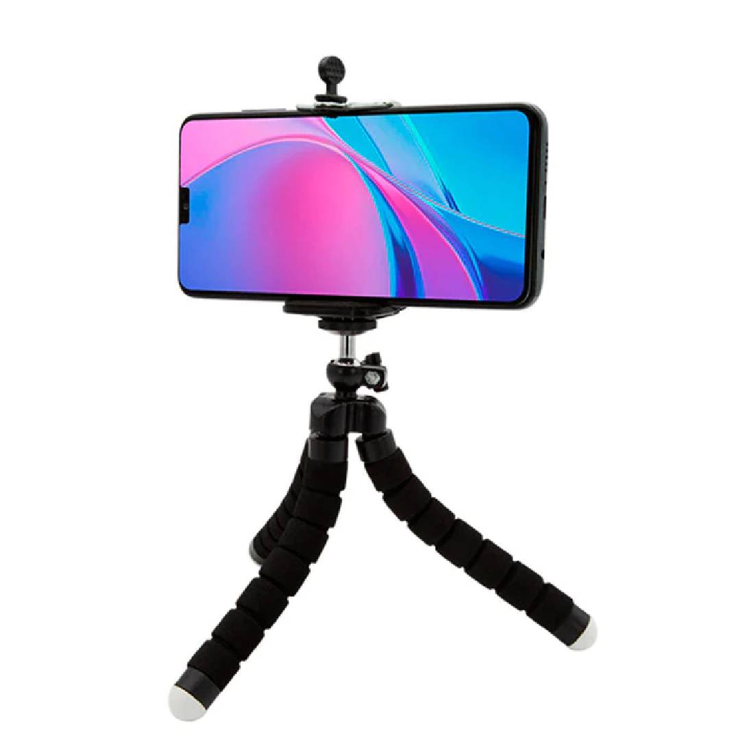 Tripode para Movil, Trípode Flexible de cámara con rotación de 360 ​​° con  Control Remoto Bluetooth : : Electrónica