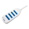 Extension Philco, 4 Enchufes 3 Metros, Blanco