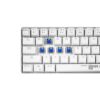 Teclado Hype Legend Rebel White Outemu Blue