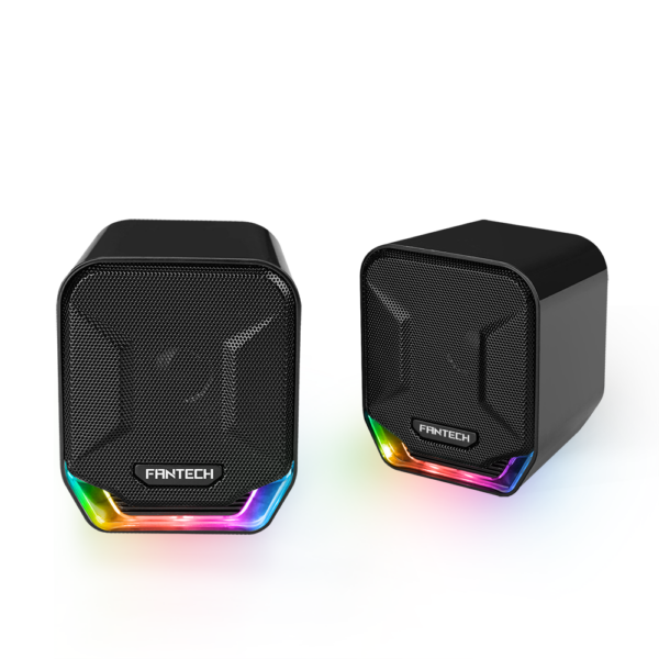 Parlante Gamer Fantech GS202 Sonar RGB Black Edition