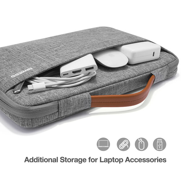 Tomtoc Funda A22 Para Notebook Y Macbook Pro De 14''- Gris