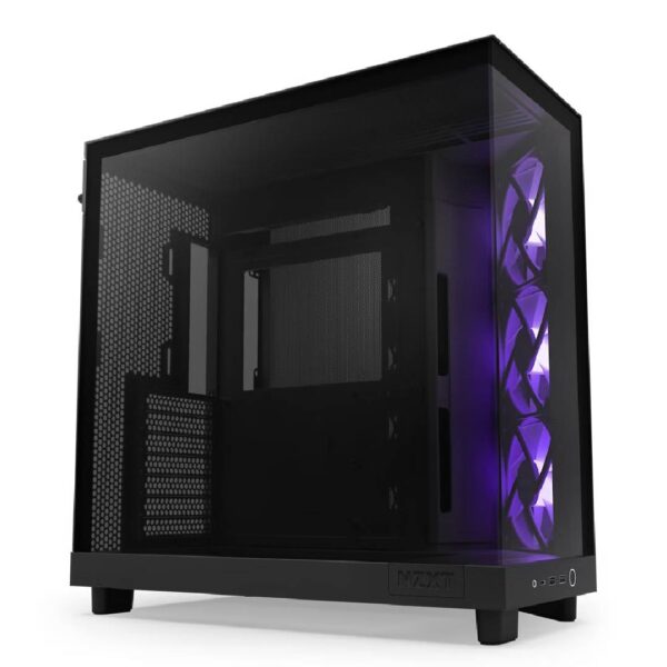 Gabinete NZXT H6 Flow RGB ATX Dual-Chamber Negro