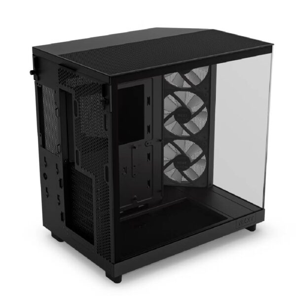 Gabinete NZXT H6 Flow RGB ATX Dual-Chamber Negro