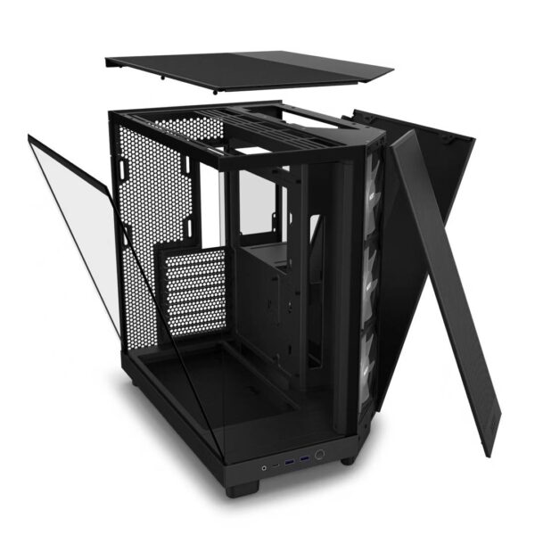 Gabinete NZXT H6 Flow RGB ATX Dual-Chamber Negro