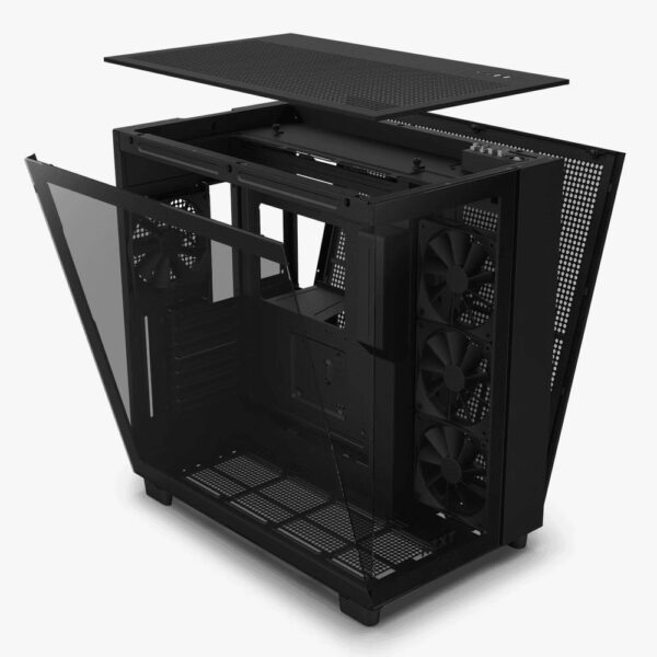 Gabinete NZXT H9 Flow ATX Mid Tower Negro