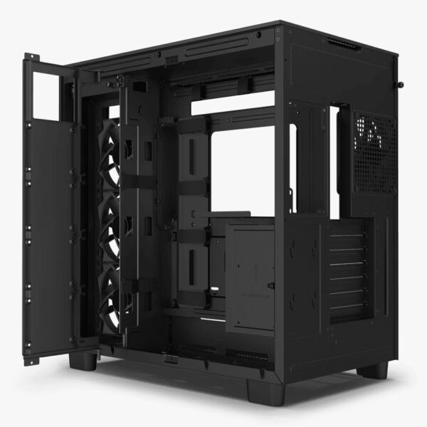 Gabinete NZXT H9 Flow ATX Mid Tower Negro