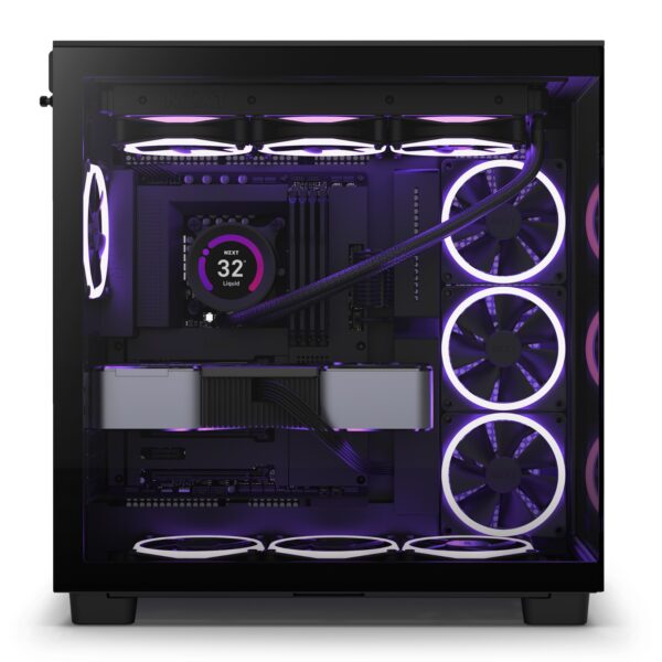 Gabinete NZXT H9 Flow ATX Mid Tower Negro