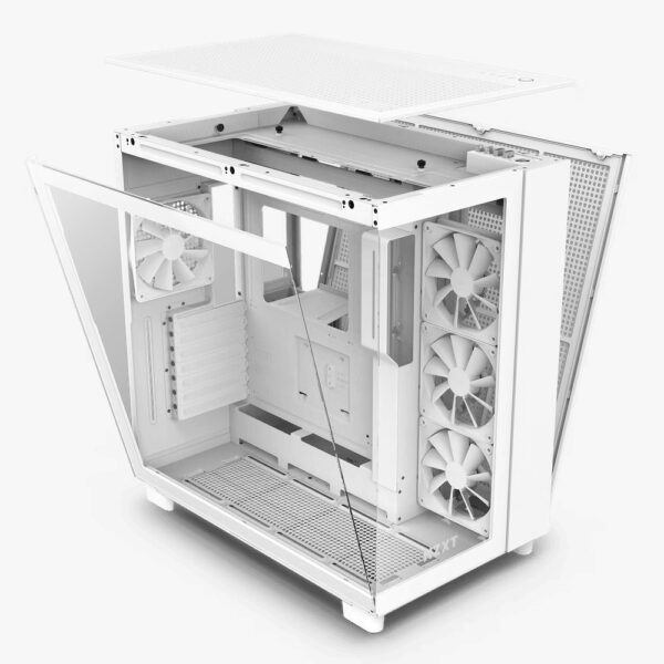 Gabinete NZXT H9 Flow ATX Mid T Blanco