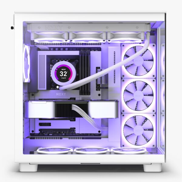 Gabinete NZXT H9 Flow ATX Mid T Blanco