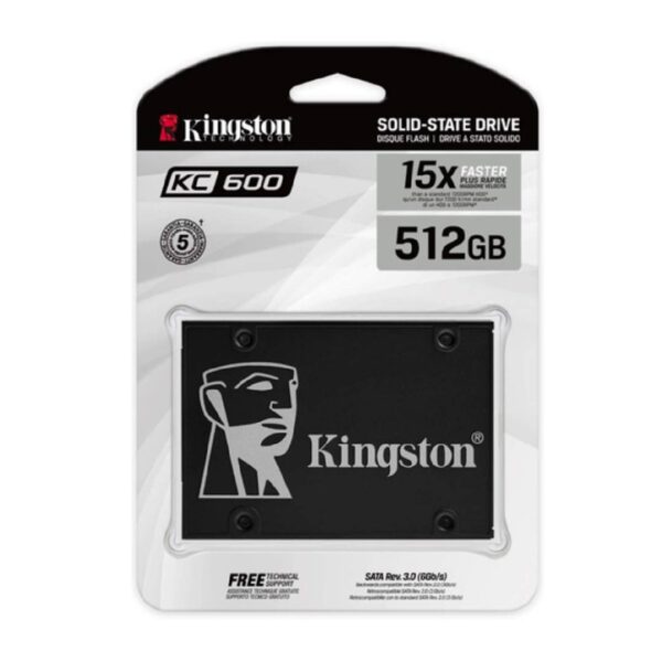 Disco Duro Ssd Interno Kingston Kc600 512gb 2.5 Sata3