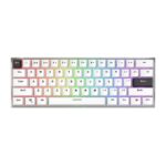 Teclado Gamer Fantech MAXFIT 61 MK857 White Inalambrico Red