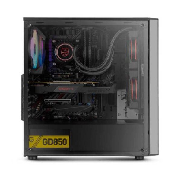 Gabinete Argb Nox Infinity Omega Panel Acrilico + Fan - Imagen 3