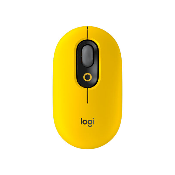 Mouse Logitech Pop Mouse c Emoji Amarillo inalambrico