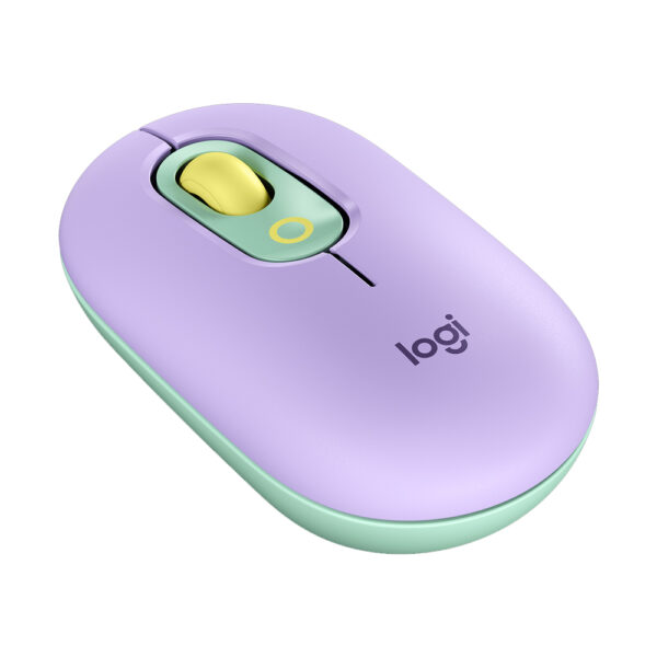 Mouse Logitech Pop Mouse c Emoji Lila Inalambrico