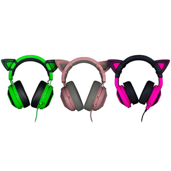 Accesorio para audifono Razer Orejas Kitty Green