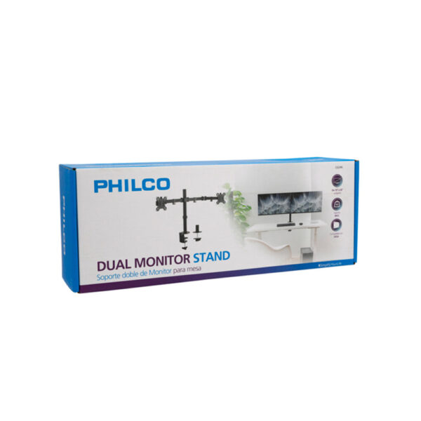 Soporte para Monitor Doble Philco para mesa 13 a 32 pulgadas