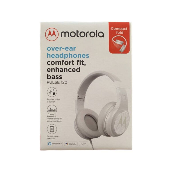 Audifono Motorola Pulse 120 con cable manos libres blanco