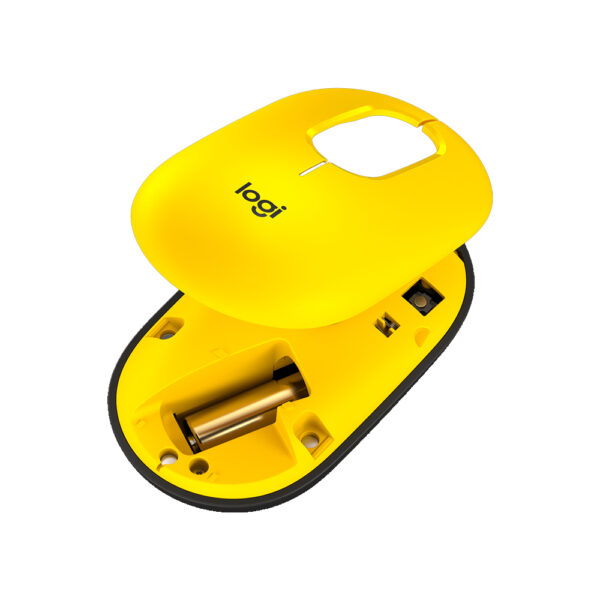 Mouse Logitech Pop Mouse c Emoji Amarillo inalambrico