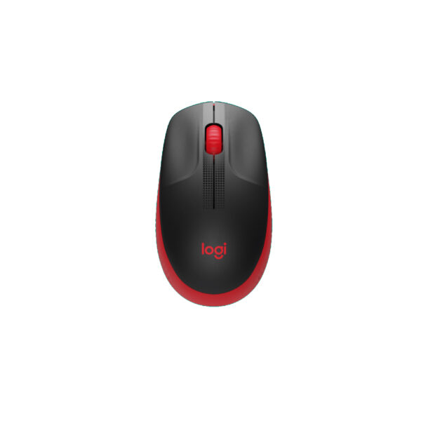 Mouse Logitech Inalambrico M190 Rojo 3 botones