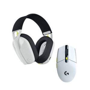 Kit Gamer Logitech Audifono G435 + Mouse G305 Blanco