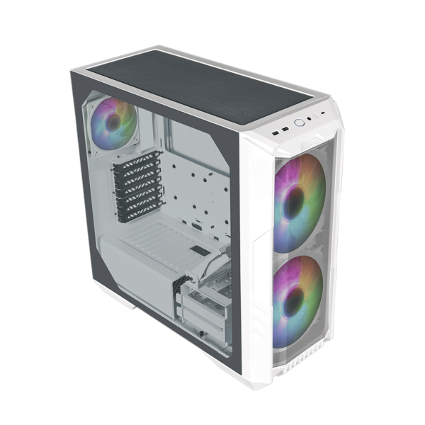 Gabinete Cooler Master HAF 500 White 4 Fans E-ATX