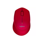 Mouse Inalámbrico Logitech M280 Rojo 2.4 Ghz 1000dpi