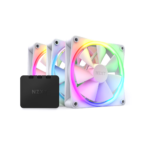 Pack 3 Ventiladores NZXT F120 RGB 120mm Blanco p Gabinete