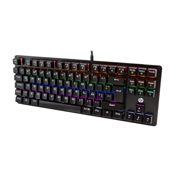 Teclado Gamer HP GK200 Black Mecánico SW Blue RGB Español