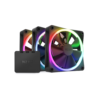 Pack 3 Ventiladores NZXT F120 RGB 120mm Negro p Gabinete