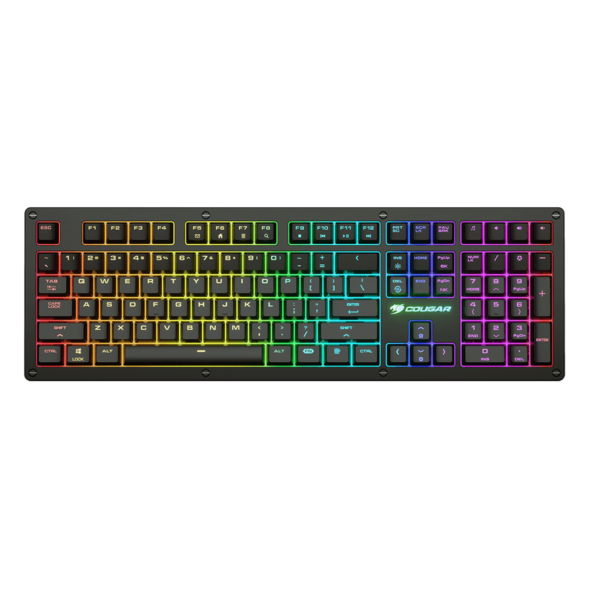 Teclado Gamer Cougar Puri RGB Mecanico Cable Negro Ingles