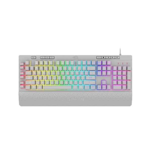 Teclado Gamer Membrana Shiva K512w Rgb Blanco Redragon