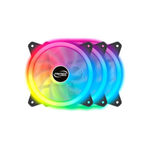 Pack 3 Ventiladores Fantech Turbine 120mm RGB + Controlador