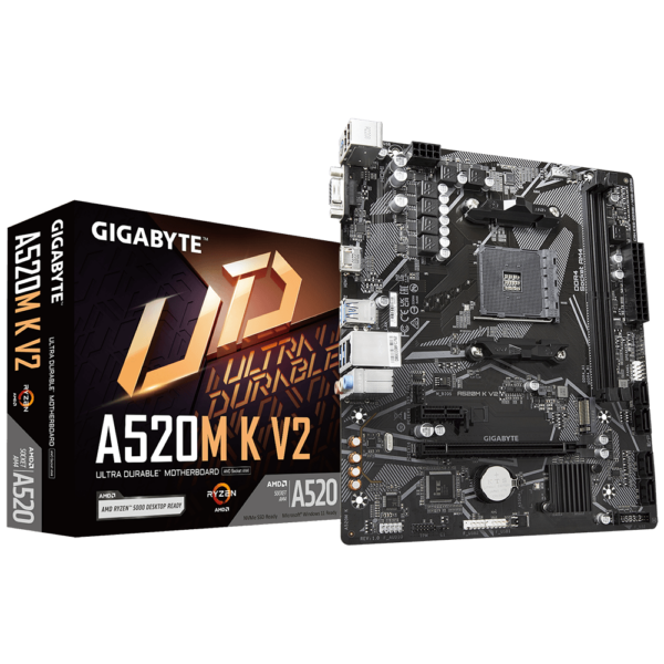 Placa Madre Gigabyte A520M-K V2 MicroATX AMD AM4