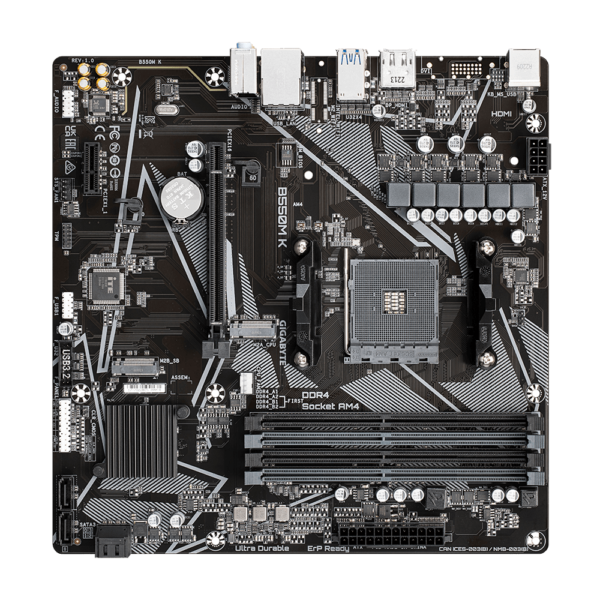 Placa Madre Gigabyte B550M-K MicroATX AMD AM4