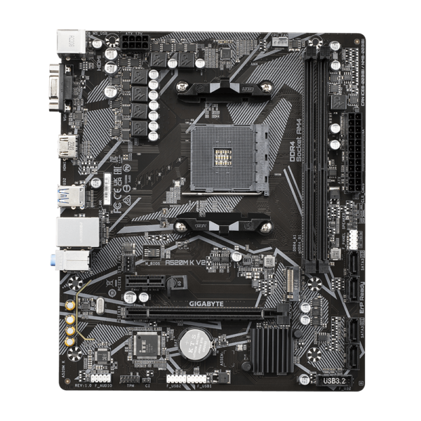 Placa Madre Gigabyte A520M-K V2 MicroATX AMD AM4