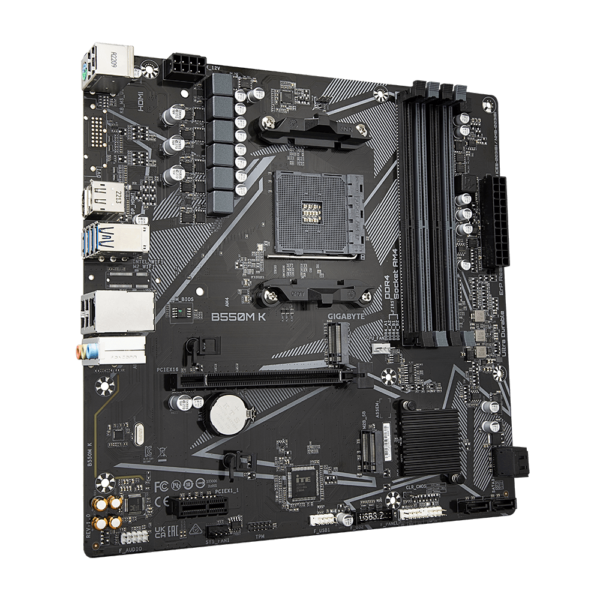 Placa Madre Gigabyte B550M-K MicroATX AMD AM4