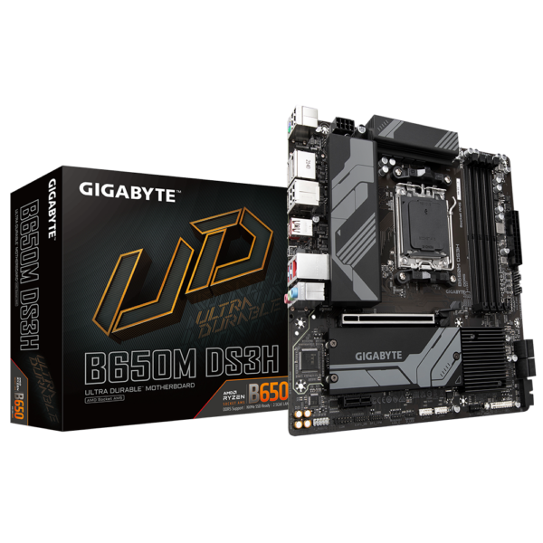 Placa Madre Gigabyte B650M DS3H AMD AM5 DDR5