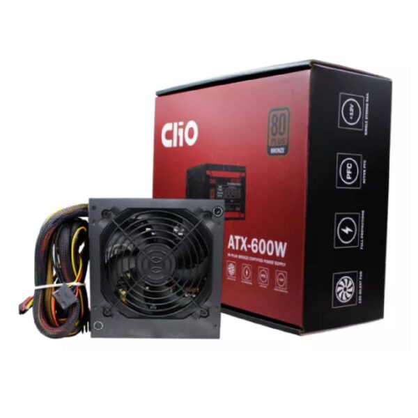 CLIO FUENTE DE PODER ATX-600W 80 PLUS BRONZE